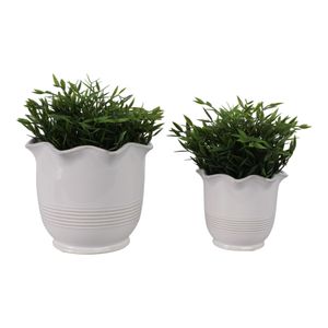 LENNONMOOR SET OF 2 IVORY PLANTER 8 (IN) 3