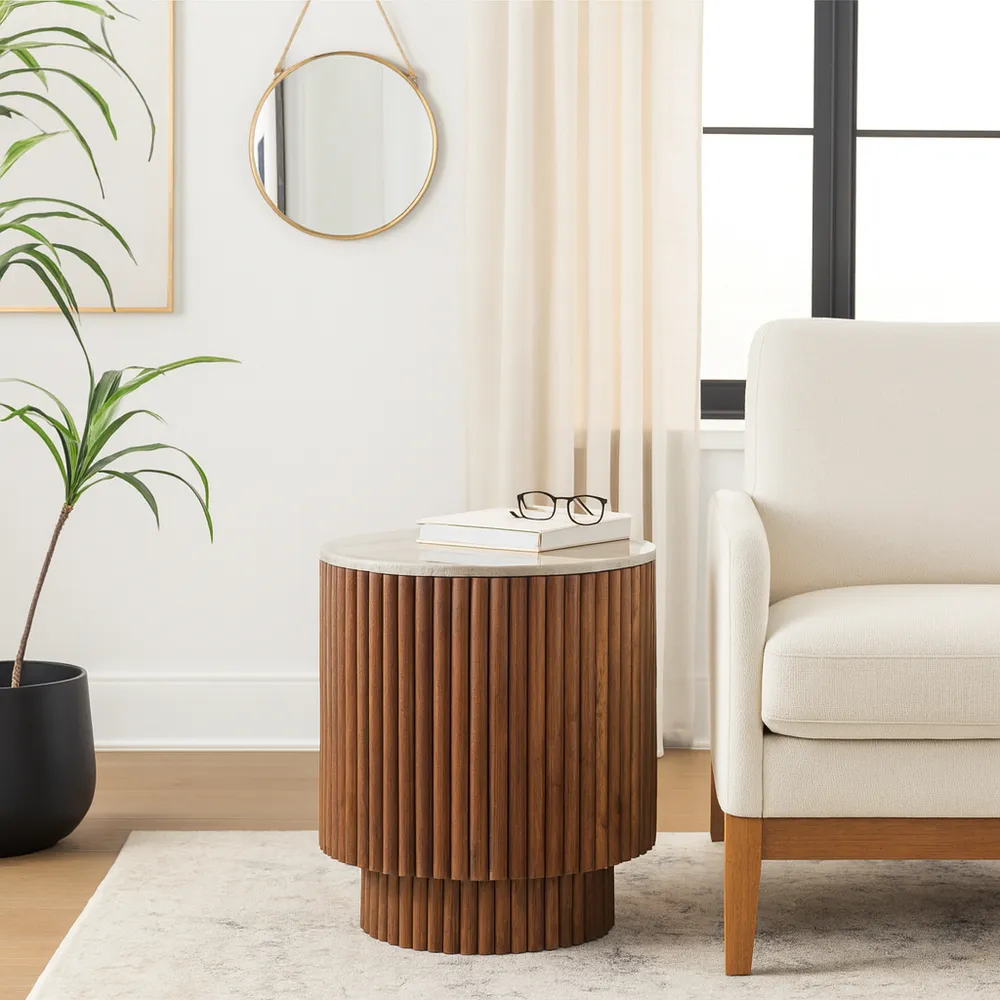 LEXRUN IVORY TABLE 20 (IN)