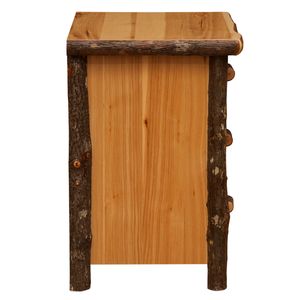 Hickory Log XL Three Drawer Nightstand - Espresso 6