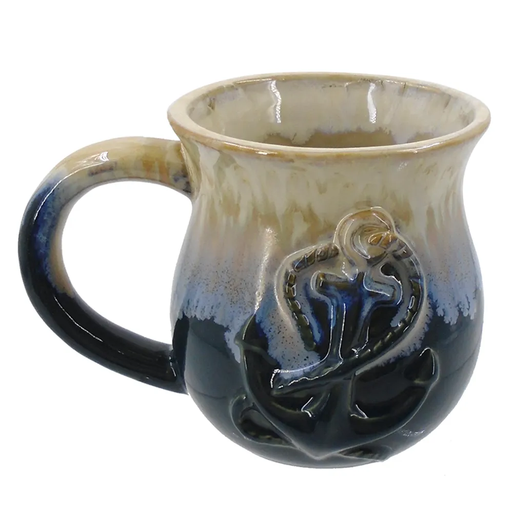 5" BLUE ANCHOR MUG