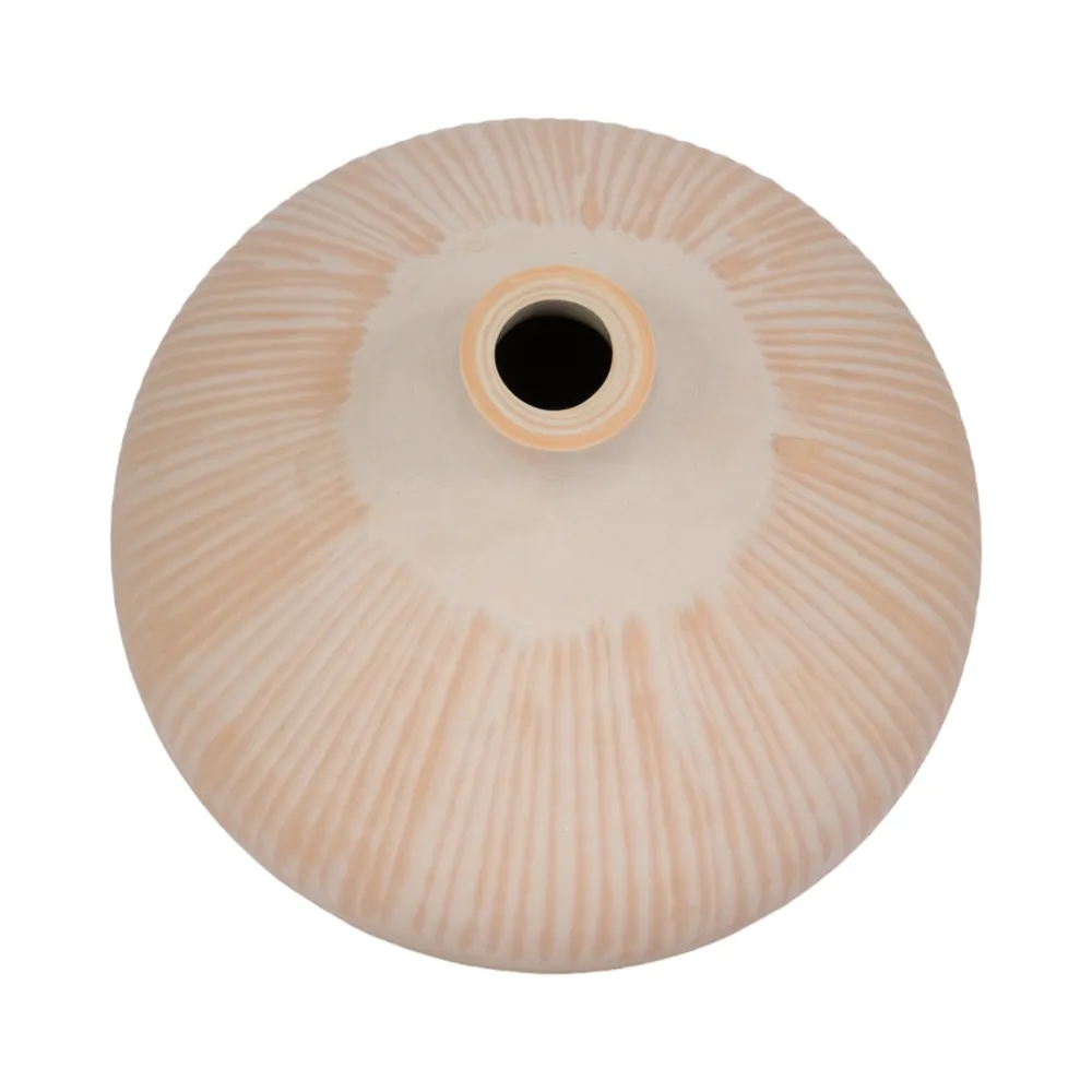 DRAKE IVORY GLASS VASE 14 (IN)