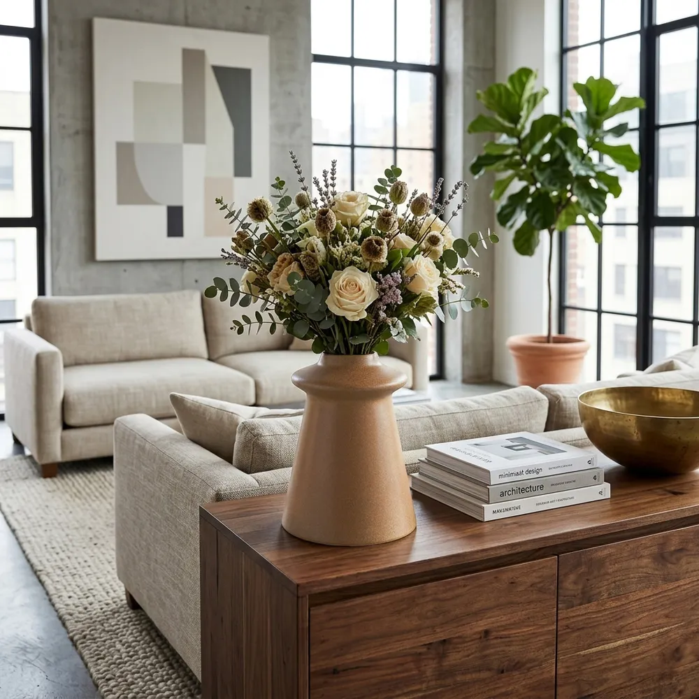 ENOCHWAY BROWN VASE 11 (IN)