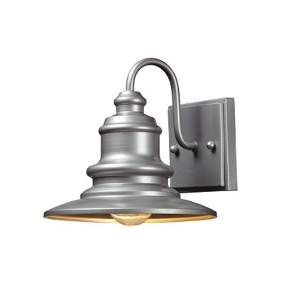 Marina 8″ High 1-Light Outdoor Sconce - Matte Silver