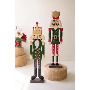 Set of 2 Painted Metal Nutcrackers 3