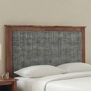 Heartland Walnut Upholstered Panel Headboard - Cal King - Customer Fabric 1