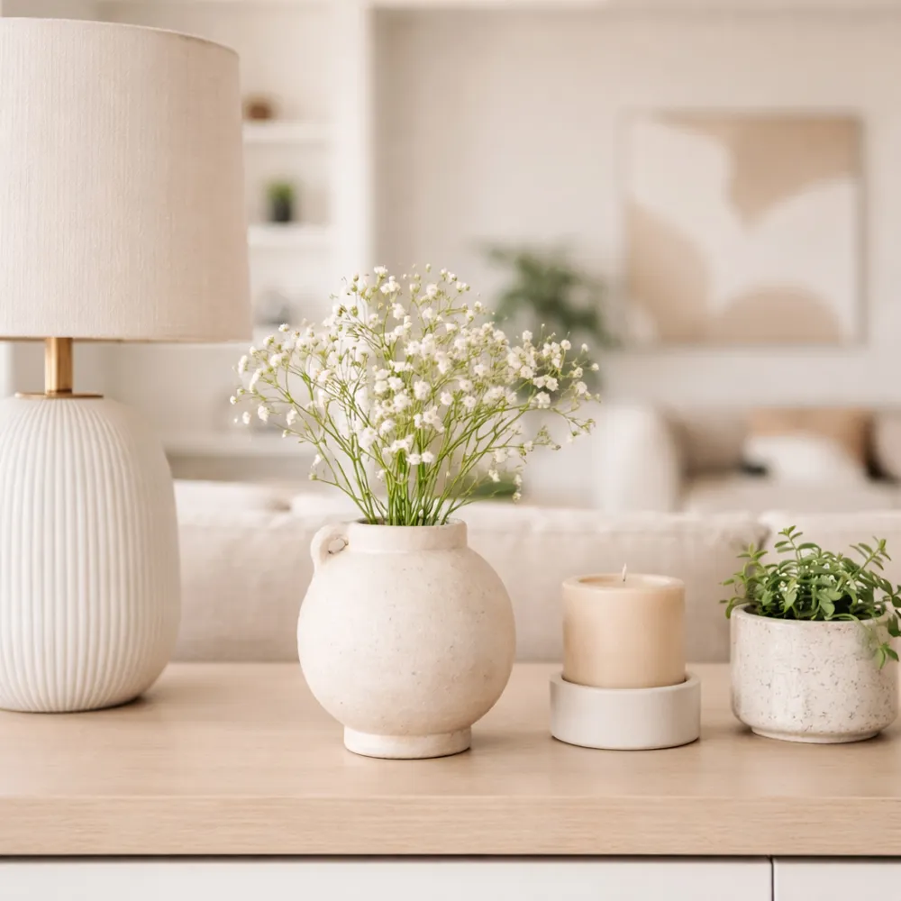 CORBINFORD WHITE VASE 8 (IN)