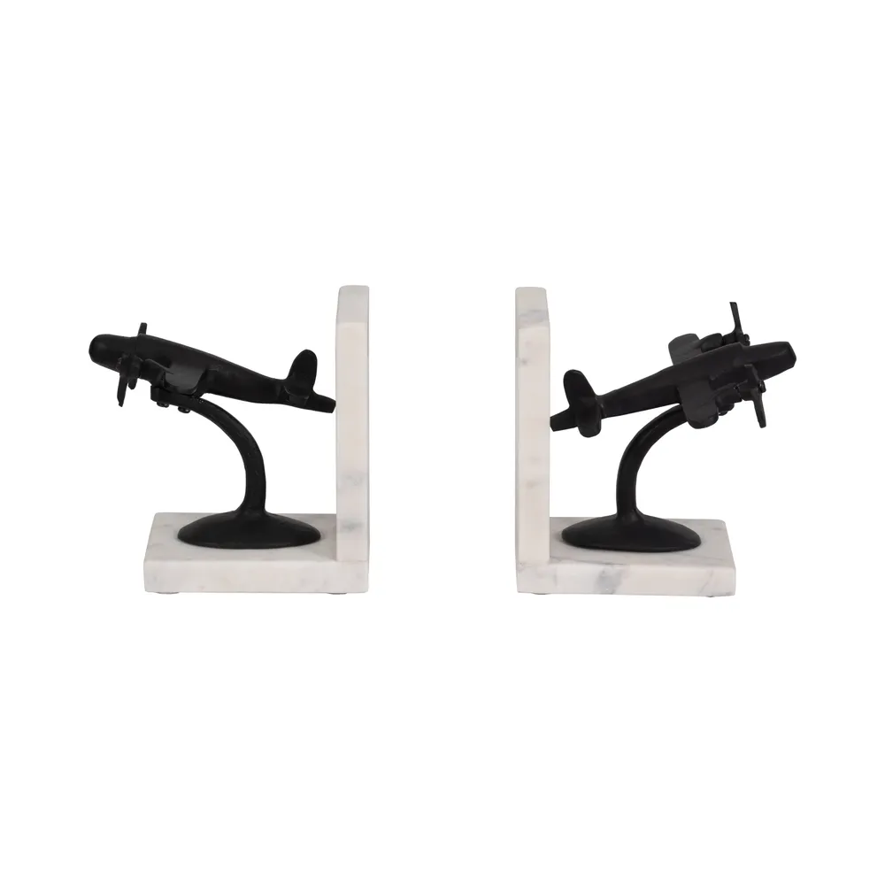 HOLDENFIELD SET OF 2 BLACK BOOKENDS 7 (IN)