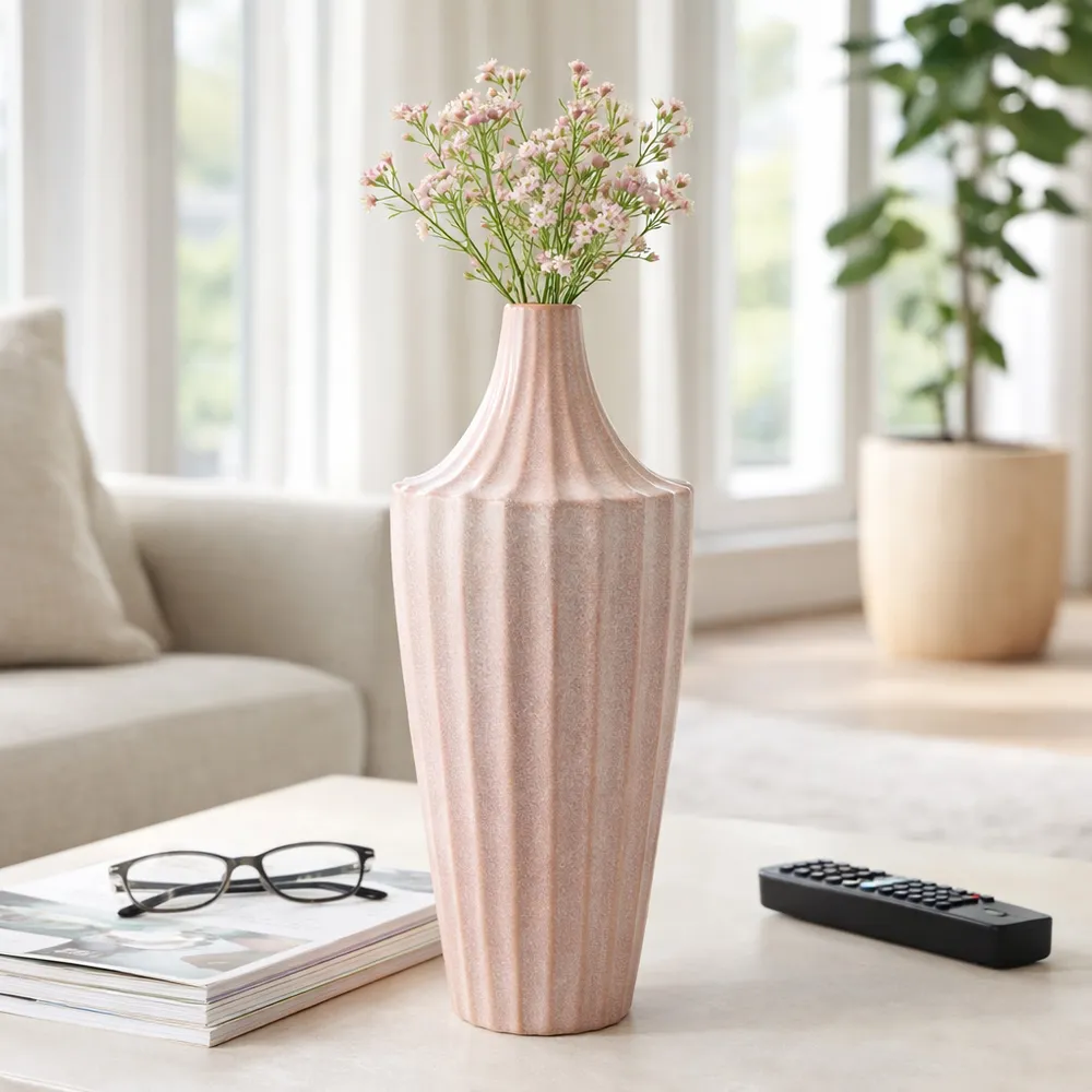 ALTON PINK VASE 16 (IN)