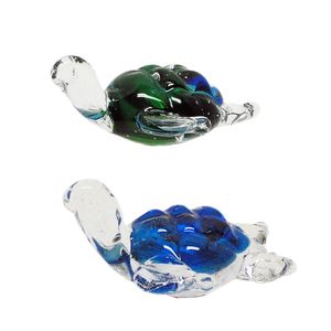 4-1/3" GLASS SEA TURTLE FIGURE 2-ASST 1