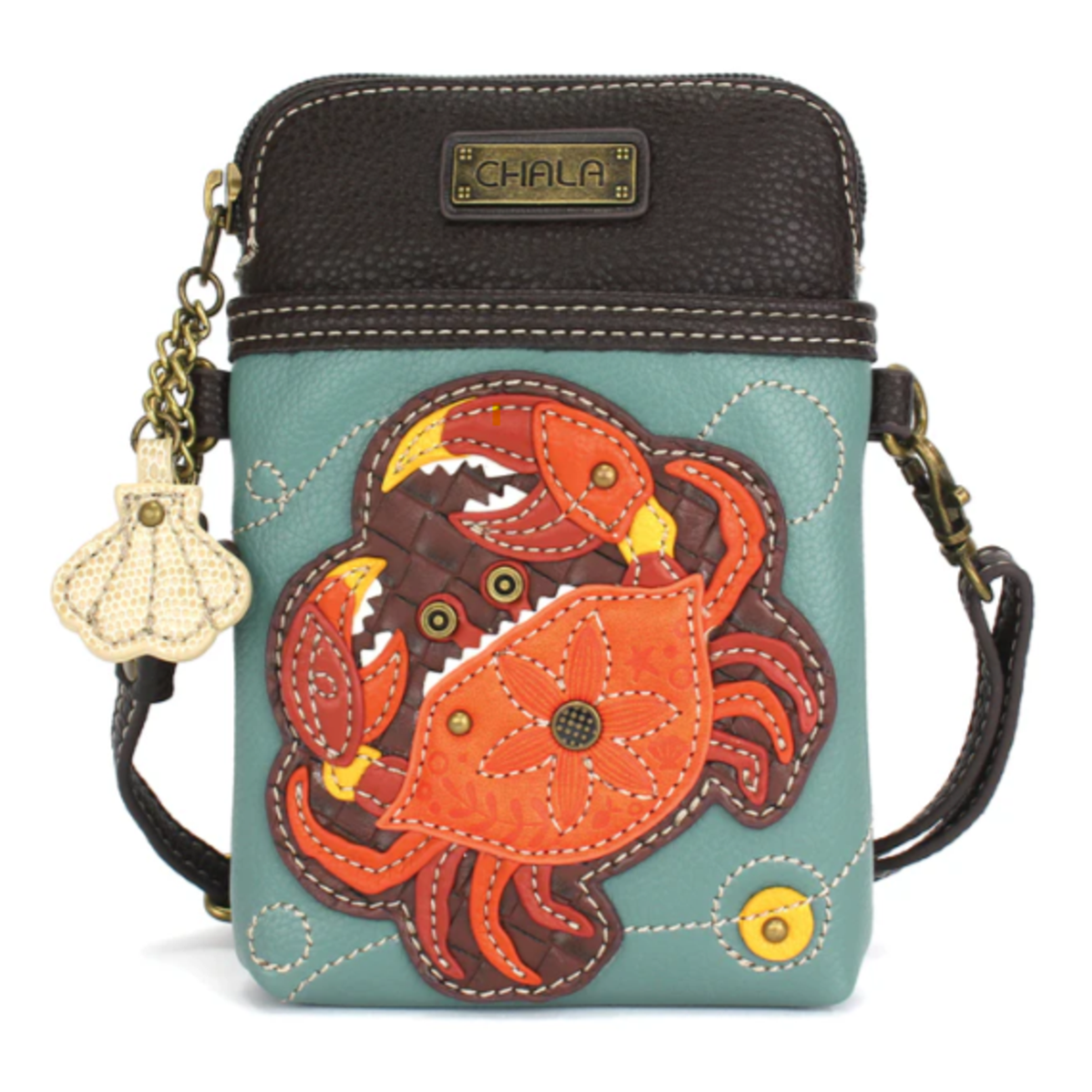 REPEAT CRAB CANVAS HIP BAG - NAVY