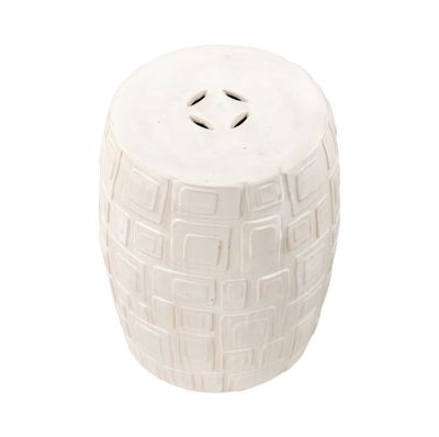 Cambeck Accent Stool - White