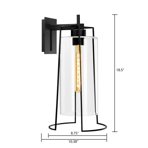 Cere Outdoor 18.5'' High 1-Light Sconce - Matte Black