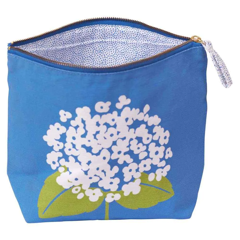 Hydrangea Sola Large Essential Canvas Pouch