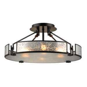 Lindhurst 21'' Wide 4-Light Semi Flush Mount - Oil Rubbed Bronze 1