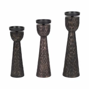 GARNERFORD SET OF 3 BLACK CANDLE HOLDER 16 (IN) 1