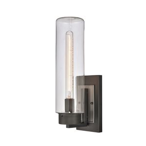 Garity 18'' High 1-Light Outdoor Sconce - Textured Black 2