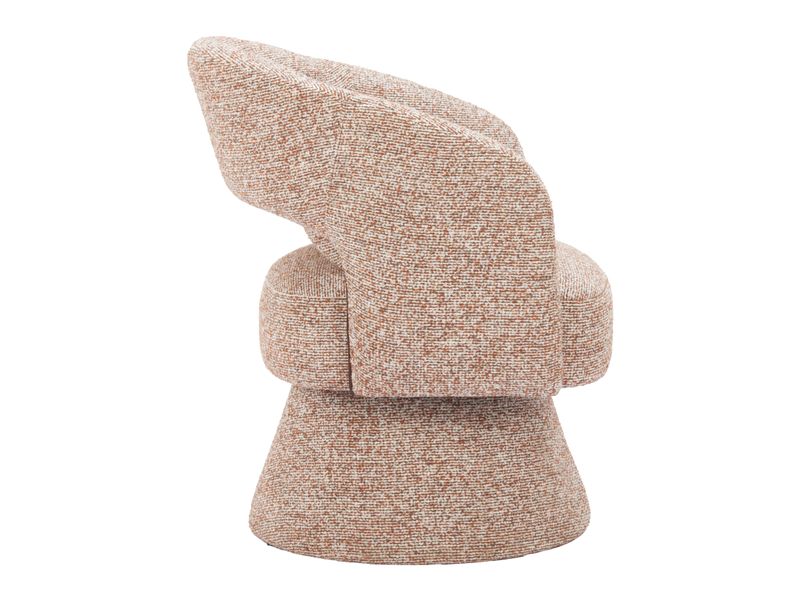 Liva Swivel Chair Frosty Brown 3
