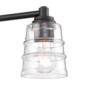 Pulsate 30.25'' Wide 4-Light Vanity Light - Matte Black 6