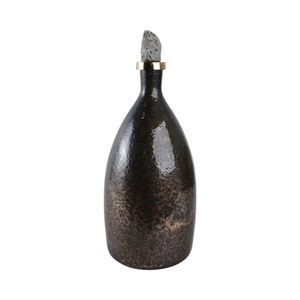 FARLEYDALE BLACK GLASS VASE 18 (IN) 4