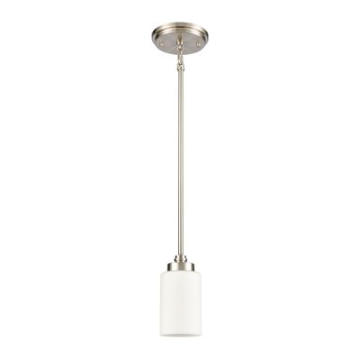 Dawson 4″ Wide 1-Light Mini Pendant - Satin Nickel