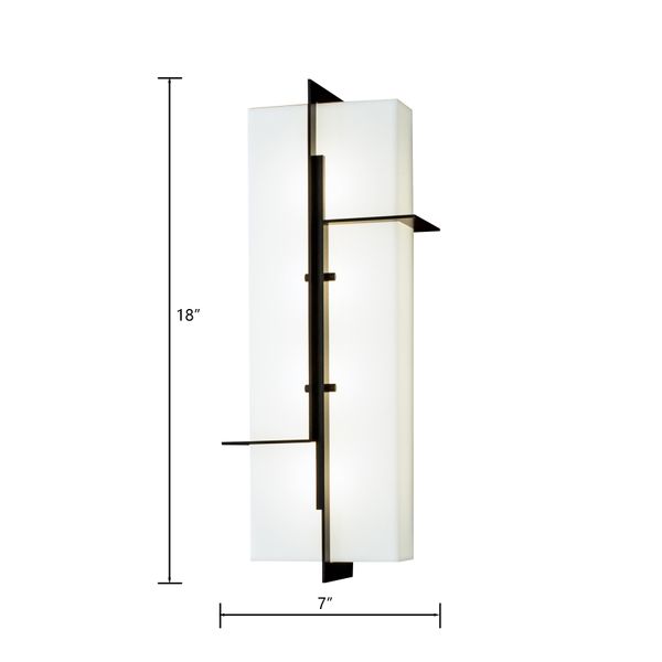 Matrix 18'' High Integrated LED Outdoor Sconce - Matte Black