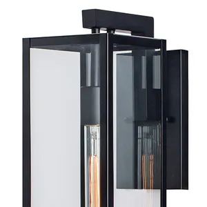 Capture 21'' High 1-Light Outdoor Sconce - Matte Black 3
