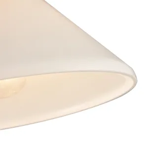 Vivica 10'' Wide 1-Light Flush Mount - Brushed Gold and Opal 6