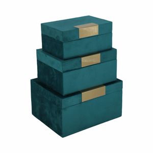 KIRBYWORTH SET OF 3 BLUE BOXES 5 (IN) 5