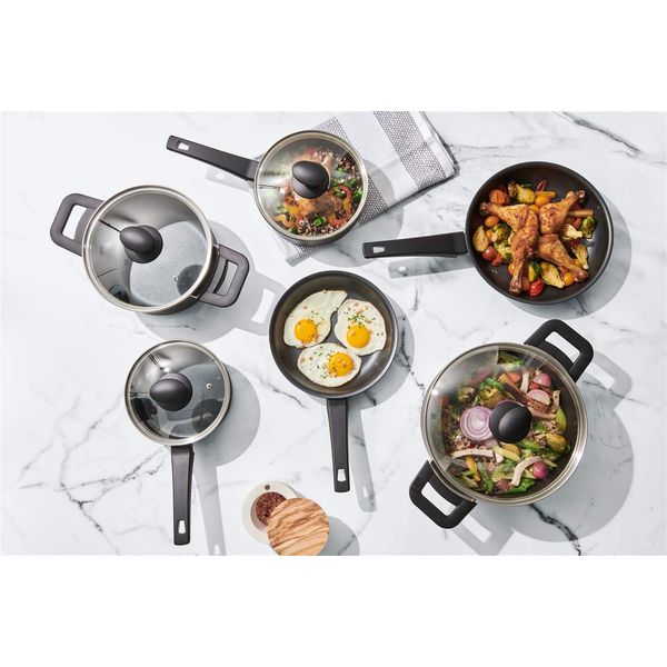CUISIPRO Cookware Set Soft Touch, Non-stick 10pc, Aluminum