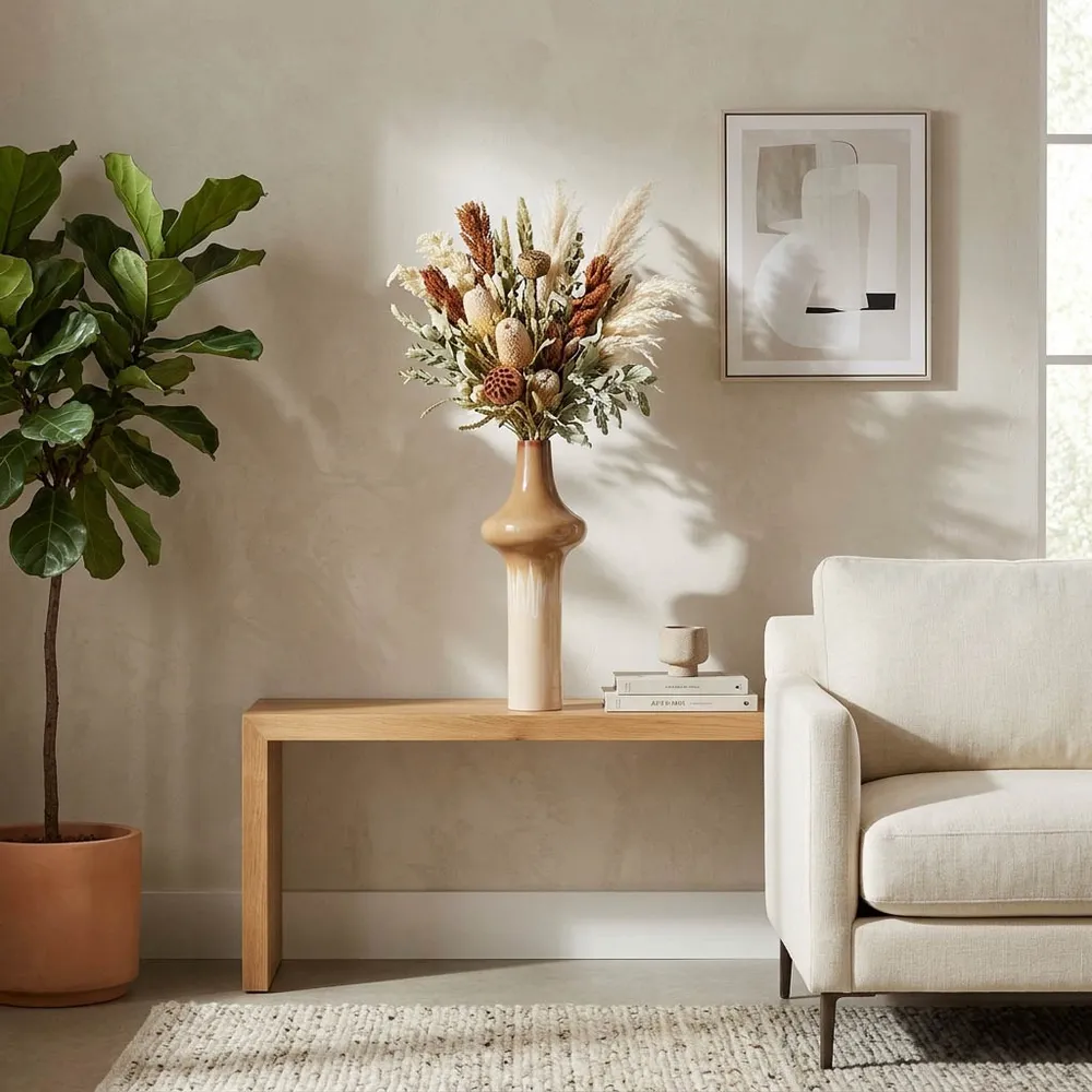 TUCKERVALE BROWN VASE 19 (IN)