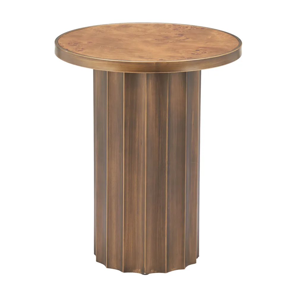 Afinato Side Table Brown