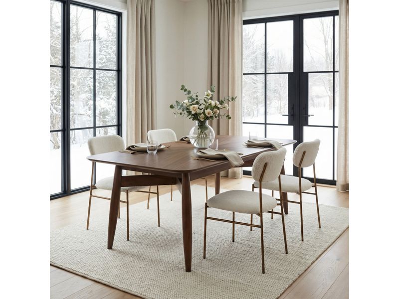 Silea Rectangular Dining Table Espresso 10