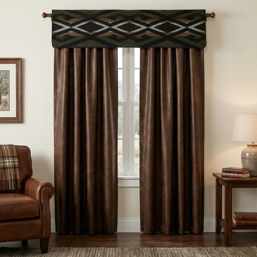 Paloma Earth  - Drape Set - (2 panels/2 tiebacks)