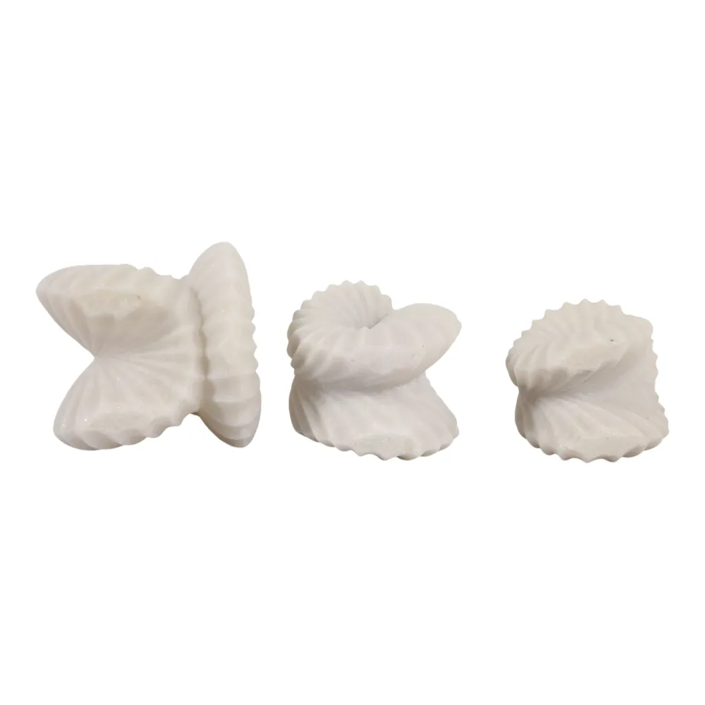 COLEMILL SET OF 3 WHITE DECOR 6 (IN)