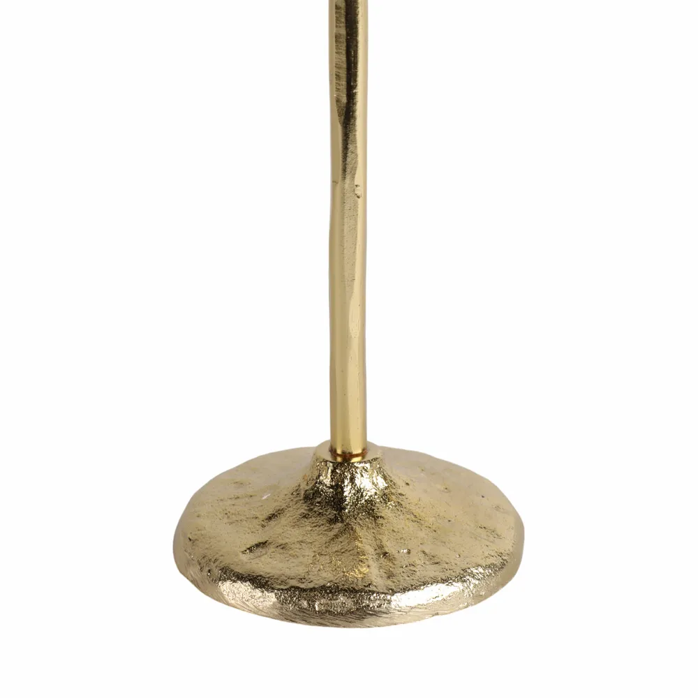 BAKERHAM GOLD CANDLE HOLDER 9 (IN)