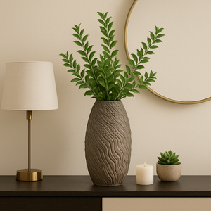 ROYVALE BROWN VASE 19 (IN) 11