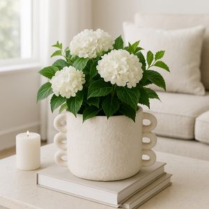 ARLOWHAVEN WHITE PLANTER 7 (IN) 10