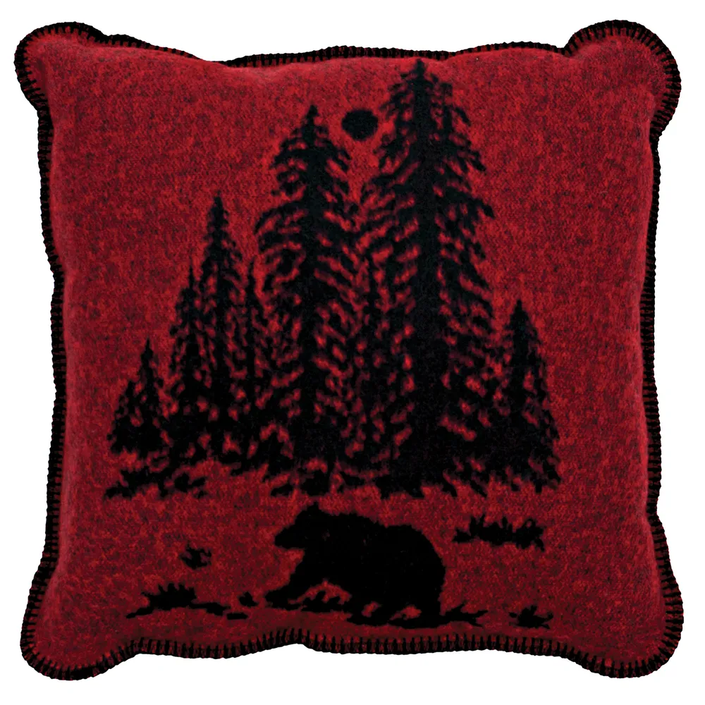 Wooded River Bear - Décor Pillow - 20x20