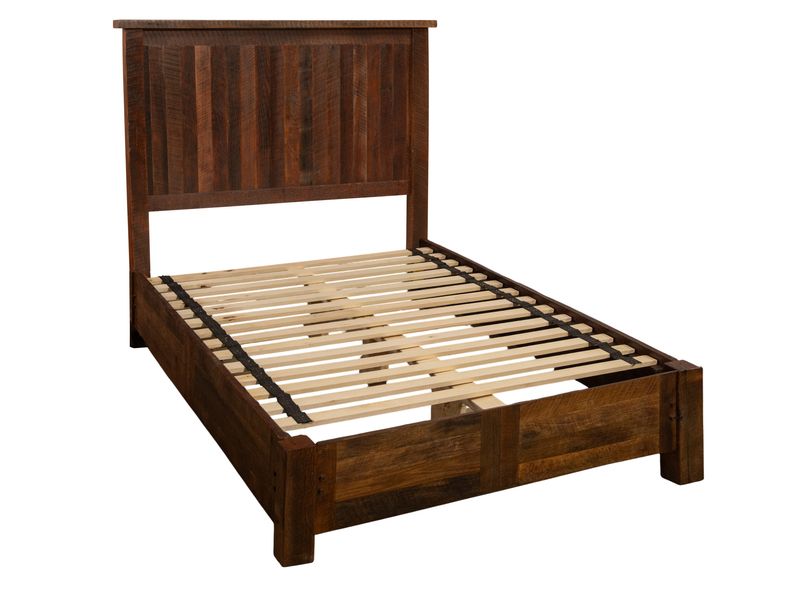 Barnwood Traditional Bed with Rail System - Double 3