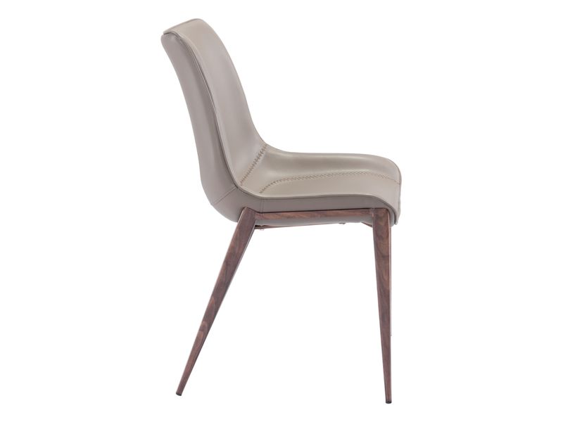 Magnus Dining Chair Brown & Walnut 3