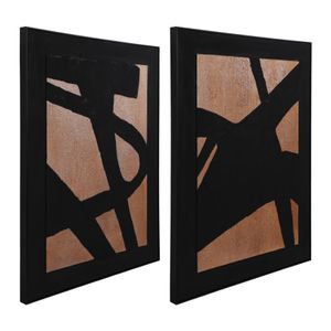DRAYTONSTONE SET OF 2 BLACK ART 48 (IN) 3
