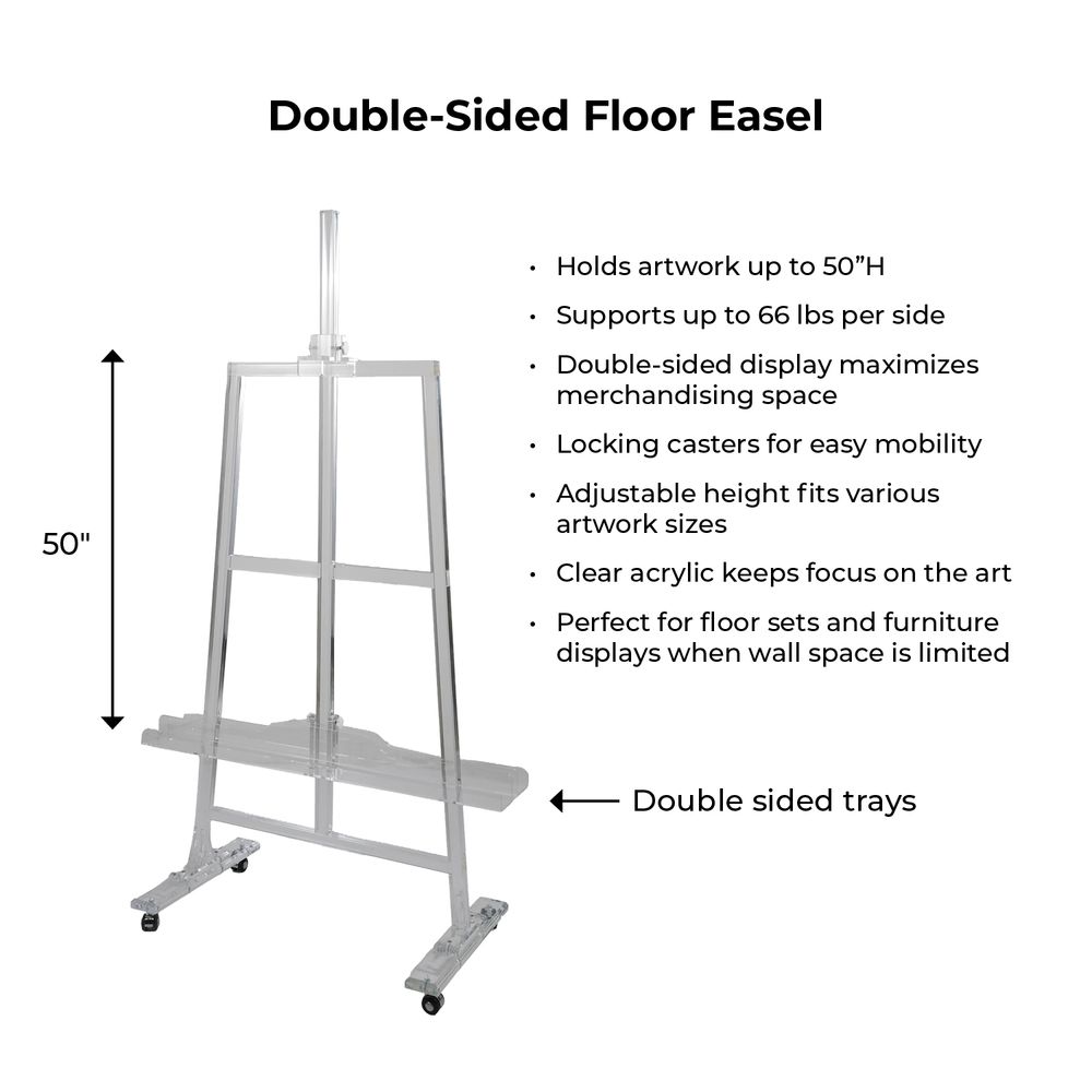 HAMPTONGROVE CLEAR ART EASEL 69 (IN)