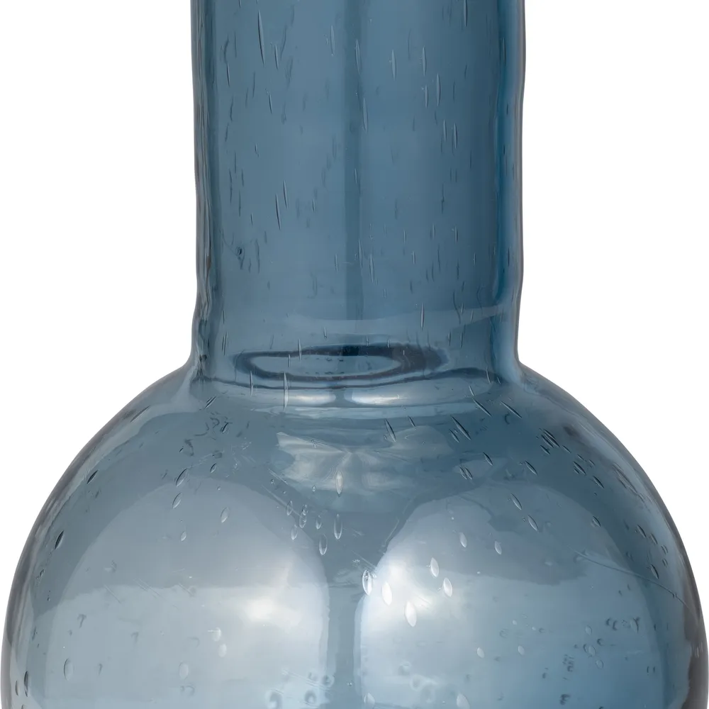 FIONACROSS BLUE GLASS VASE 19 (IN)