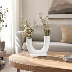 LENNONHAM WHITE VASE 8 (IN) 2