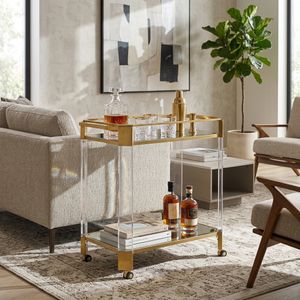 JUNEMORE CLEAR BAR CART 32 (IN) 11