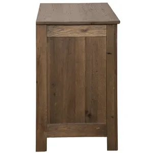 Heritage Oak XL Three Drawer Nightstand 6
