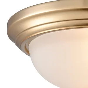 Helena 13'' Wide 2-Light Flush Mount - Satin Gold 3