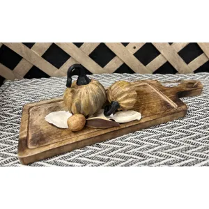 Dark Wood Chopping Tray 20x7x0.5in 2