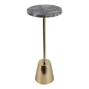 CONNORCROSS GOLD ACCENT TABLE 25 (IN) 3