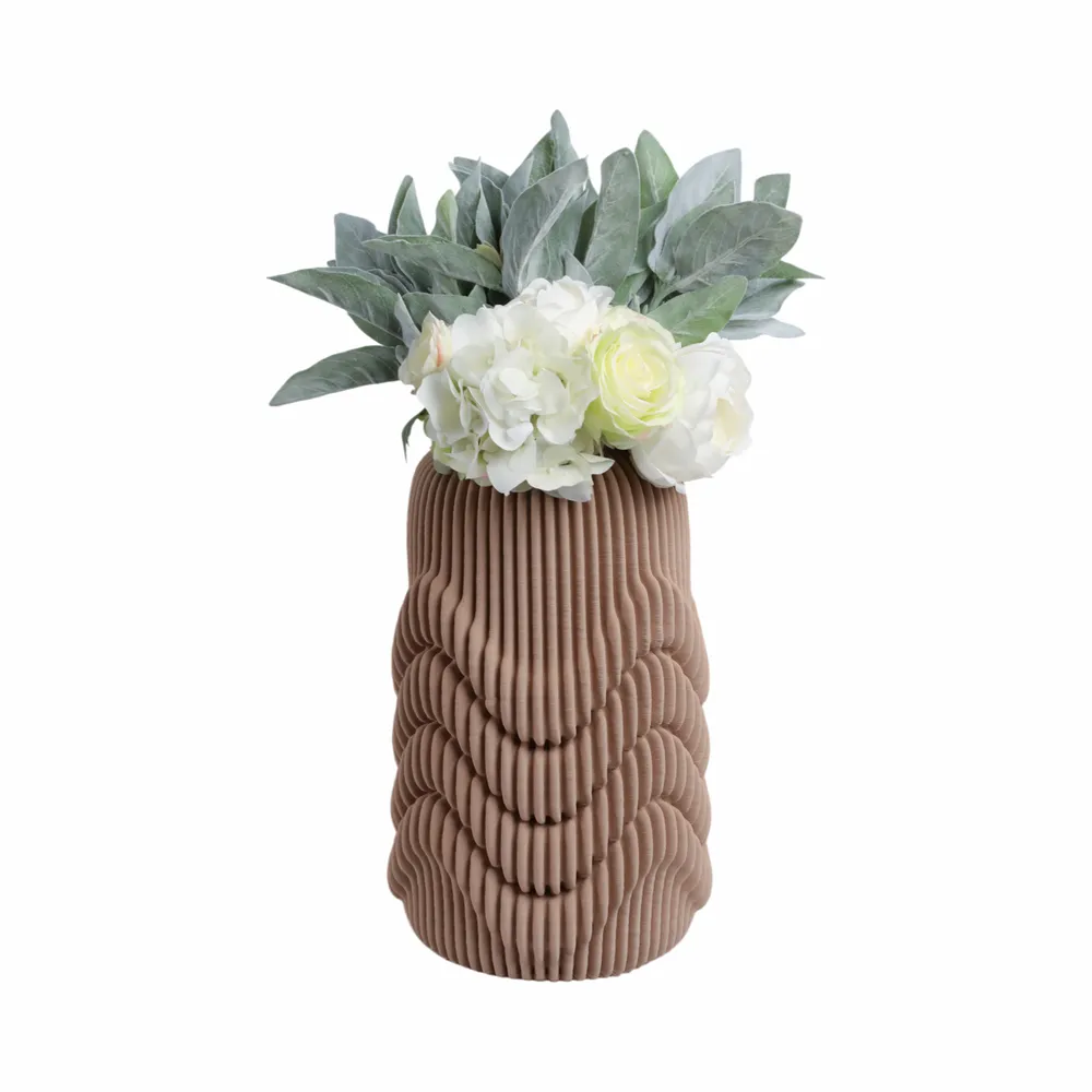 ARLENPORT TAN VASE 15 (IN)